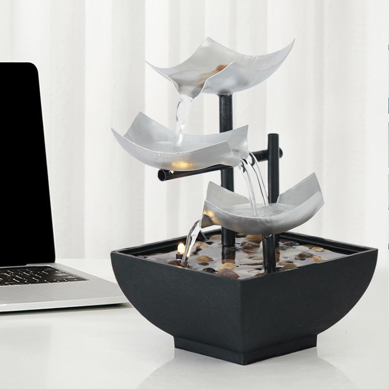 Transform Your Home with the New Home Decoration Flowing Water Ornaments Desktop Fountain